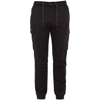 Vêtements Homme Pantalons Schott CARGO ELASTIQUE EN BAS Noir