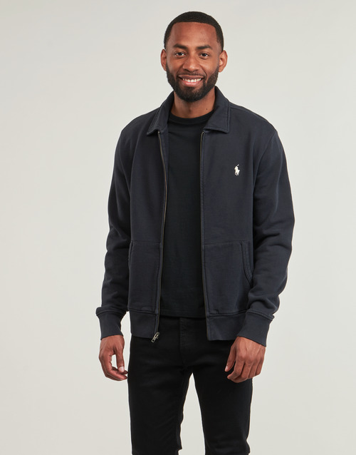 Polo Ralph Lauren VESTE SWEAT EN MOLLETON TERRY Noir