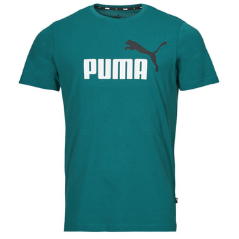 Vêtements Homme T-shirts manches courtes Puma ESS+ 2 COL LOGO TEE Bleu