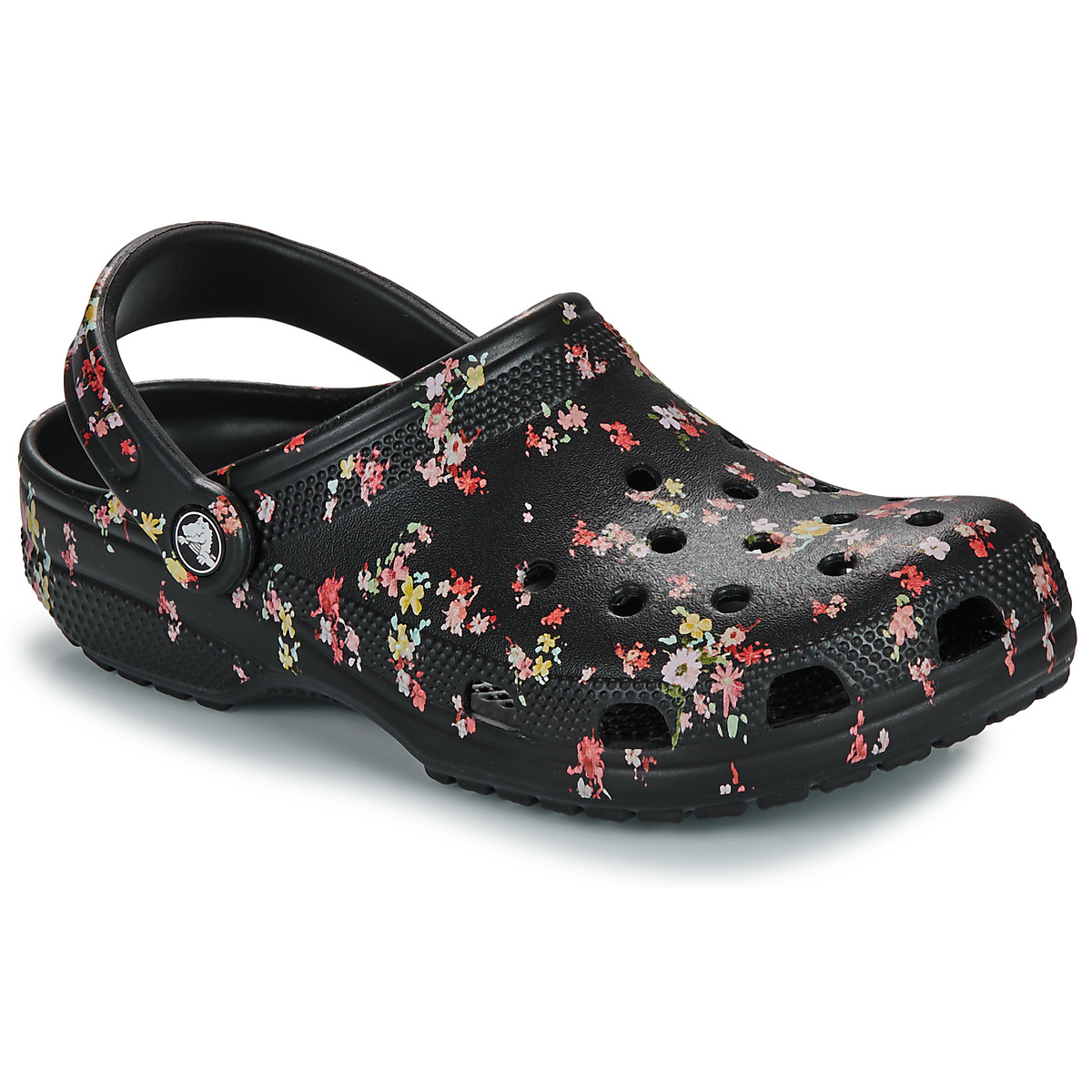 Chaussures Femme Sabots Crocs Classic Ditsy Floral Clog Noir / Multicolore