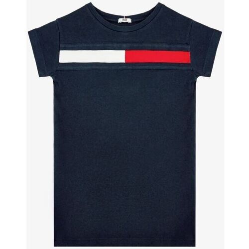 Vêtements Enfant Ensembles enfant Tommy Hilfiger TOMMY HILIFGER ROBE Enfant Flag Jersey Marine Bleu