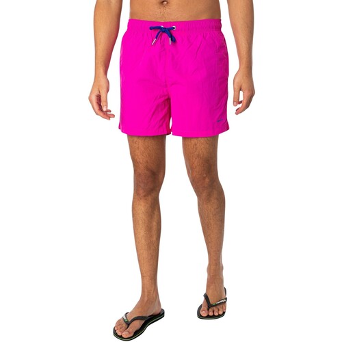 Vêtements Homme Maillots / Shorts de bain Gant Logo Short de bain Rose