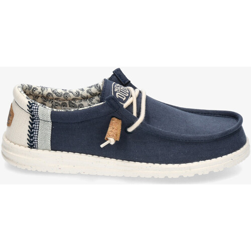 Chaussures Homme Derbies & Richelieu Dude WALLY LINEN Bleu