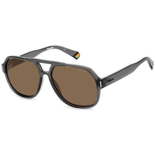 Montres & Bijoux Lunettes de soleil Polaroid PLD 6193/S Lunettes de soleil, Gris/Marron, 57 mm Gris