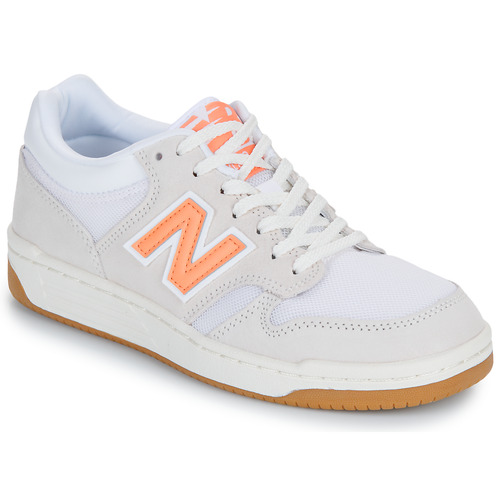 Chaussures Baskets basses New Balance 480 Blanc / Orange