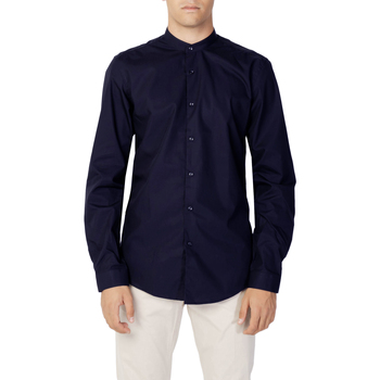 Vêtements Homme Chemises manches longues Antony Morato SÉOUL SLIM FIT MMSL00692-FA400078 Bleu