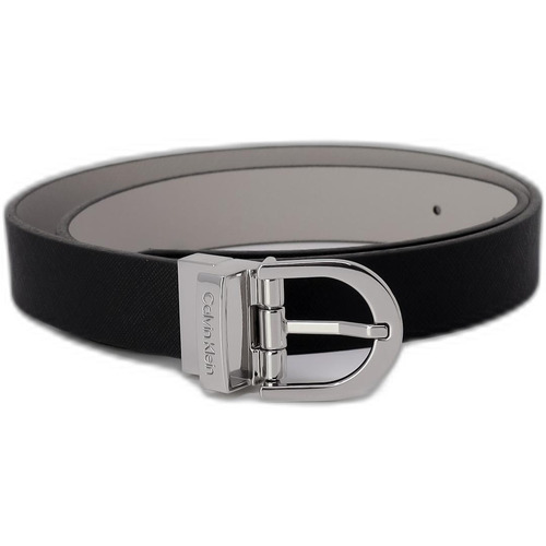 Accessoires textile Femme Ceintures Calvin Klein Jeans ROUND REVERSIBLE SAFFIANO K60K611923 Noir