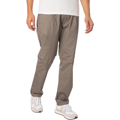 Vêtements Homme Pantalons de survêtement Replay Jogging à logo carré Gris