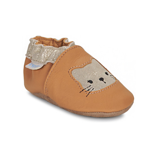 Chaussures Fille Chaussons Robeez WILD KITTEN Camel / Doré