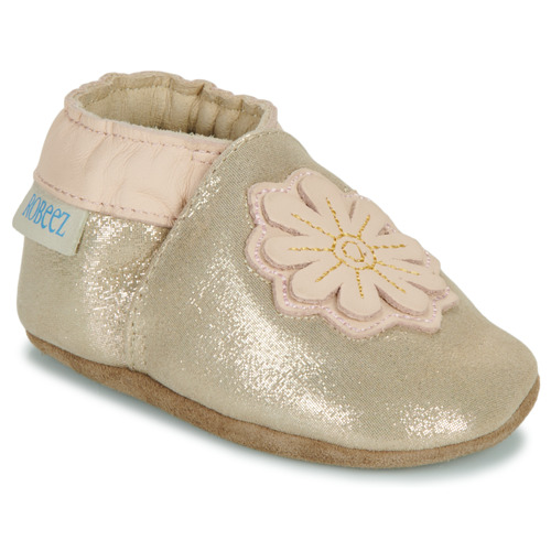 Chaussures Fille Chaussons Robeez JUST A FLOWER Doré