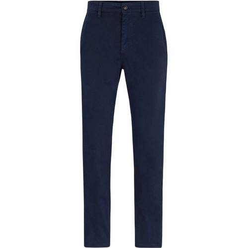 Vêtements Homme Pantalons BOSS Satin Chino Marine Bleu