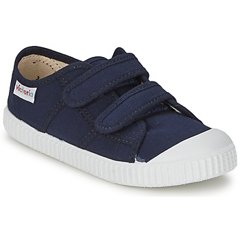 Chaussures Enfant Baskets basses Victoria BLUCHER LONA DOS VELCROS Marine