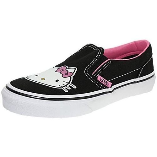 Chaussures Fille Baskets mode Vans SLIP- ON HELLO KITTY Noir