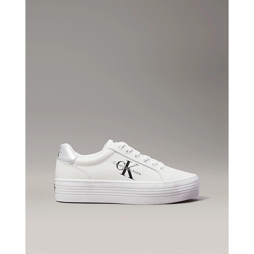 Chaussures Femme Baskets mode Calvin Klein Jeans YW0YW01474 Blanc