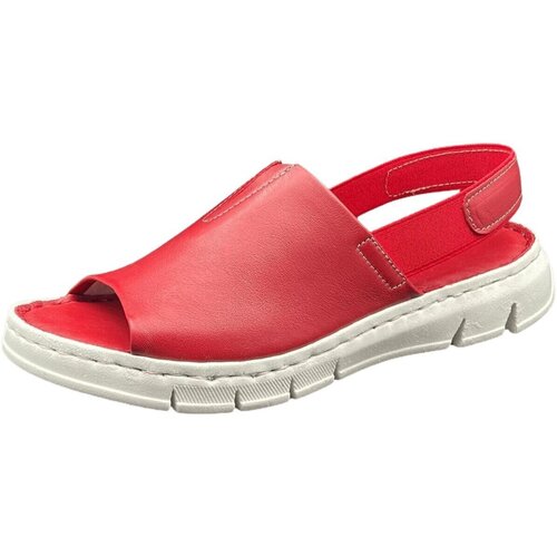 Chaussures Femme Sandales et Nu-pieds Manitu  Rouge