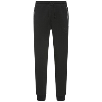 Vêtements Homme Pantalons BOSS BAS DE SURVÊTEMENT NOIR AVEC LOGO CIRCULAIRE EN RELIEF HADIK Noir