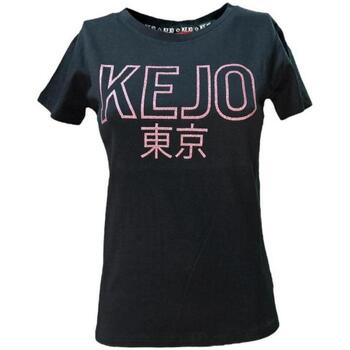 Vêtements Femme T-shirts manches courtes Kejo 230a3mxos0xmt Noir