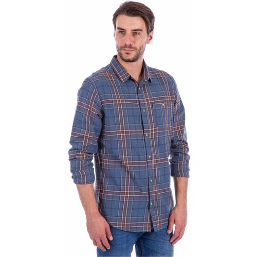 Vêtements Homme Chemises manches longues Rip Curl FADED CHECK SHIRT Bleu