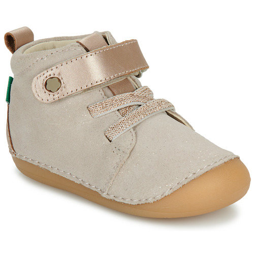 Chaussures Fille Boots Kickers SONIZIKRO BEIGE CHAMPAGNE