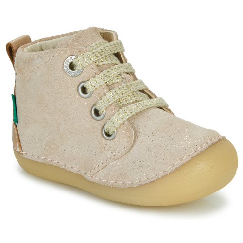 Chaussures Fille Boots Kickers SONIZIP Beige / Doré