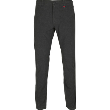 Vêtements Homme Chinos / Carrots Mac Chino Lennox Sport Carreaux Anthracite Gris