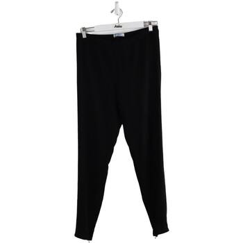 Vêtements Femme Pantalons Prada Pantalon droit noir Noir