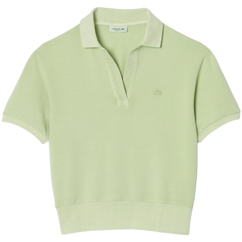 Vêtements Femme T-shirts & Polos Lacoste Polo Femme  Ref 63187 IP8 Vert Clair Vert