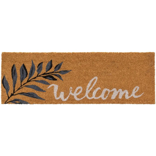 Maison & Déco Tapis Unimasa Paillasson branche Welcome en Fibres de Coco 75 cm Marron