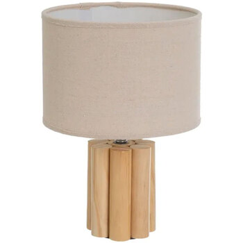 Maison & Déco Lampes à poser Unimasa Lampe beige en bois de pin 29 cm Beige