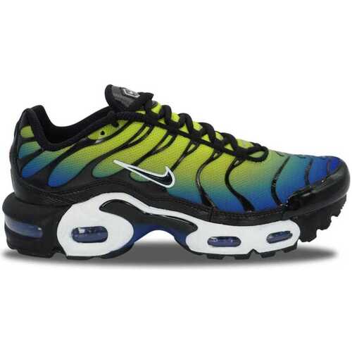 Chaussures Garçon Baskets basses Nike Air Max Plus TN Racer Blue Volt Noir