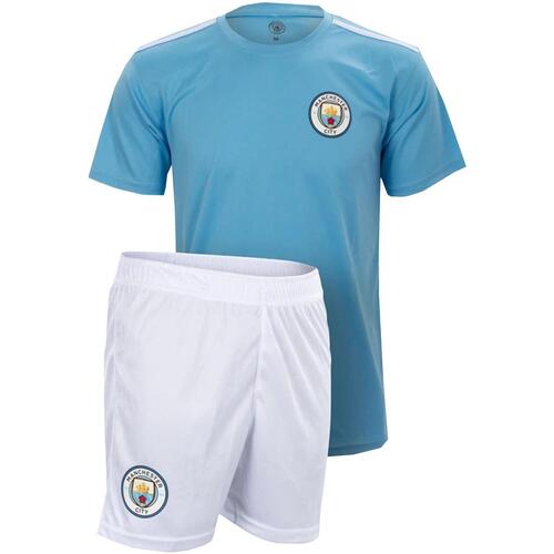 Vêtements Garçon Ensembles enfant Holiprom Kit man city tee poly Bleu