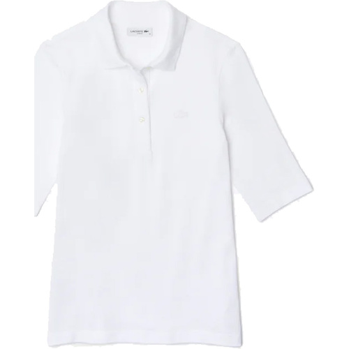 Vêtements Femme T-shirts & Polos Lacoste  Blanc