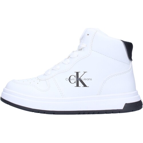 Chaussures Enfant Baskets mode Calvin Klein Jeans  Blanc