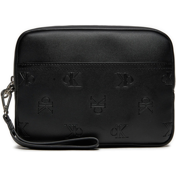 Sacs Homme Pochettes / Sacoches Calvin Klein Jeans AOP EMBOSS ZIP POUCH K50K512066 Noir