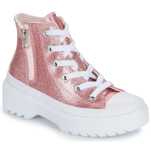 Chaussures Fille Baskets montantes Converse CHUCK TAYLOR ALL STAR LUGGED GLITTER Rose