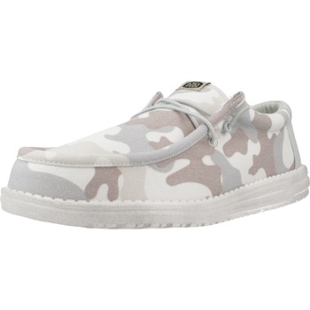 Chaussures Homme Baskets mode HEYDUDE WALLY WASHED CAMO Blanc