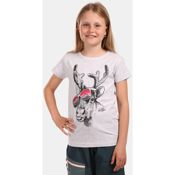 Vêtements T-shirts manches courtes Kilpi T-shirt en coton pour fille  MALGA-JG Blanc