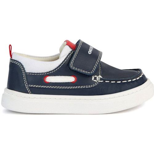 Chaussures Garçon Mocassins Geox B Nashik Boy mocassino Bleu