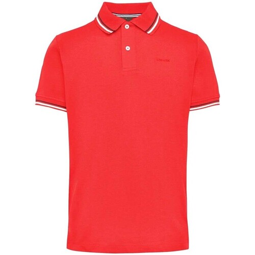 Vêtements Homme Polos manches courtes Geox M Sustainable polo Rouge