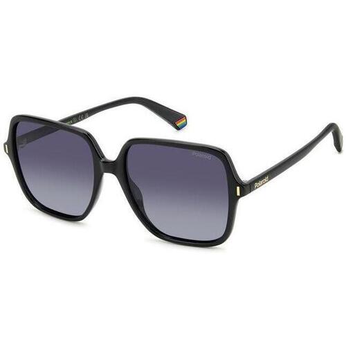 Montres & Bijoux Femme Lunettes de soleil Polaroid PLD 6219/S Lunettes de soleil, Noir/Gris, 56 mm Noir