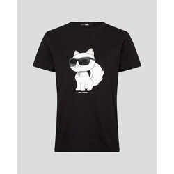 Vêtements Femme T-shirts & Polos Karl Lagerfeld 230W1703 Noir