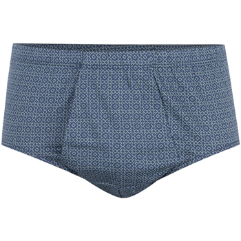 Sous-vêtements Homme Slips Eminence Slip taille haute ouvert homme Coton mercerisé Bleu