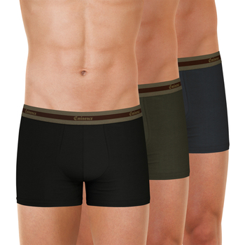 Sous-vêtements Homme Boxers Eminence Lot de 3 boxers homme Sélection Coton Bio Noir