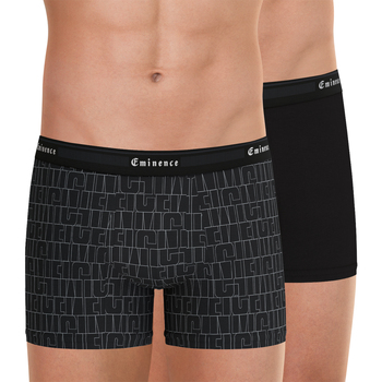 Sous-vêtements Homme Boxers Eminence Lot de 2 boxers homme Tailor Noir