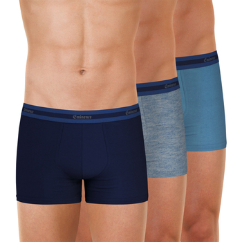 Sous-vêtements Homme Boxers Eminence Lot de 3 boxers homme Sélection Coton Bio Bleu