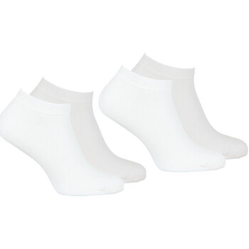 Sous-vêtements Homme Chaussettes Eminence Lot de 2 paires de socquettes homme Coton Peigné Blanc