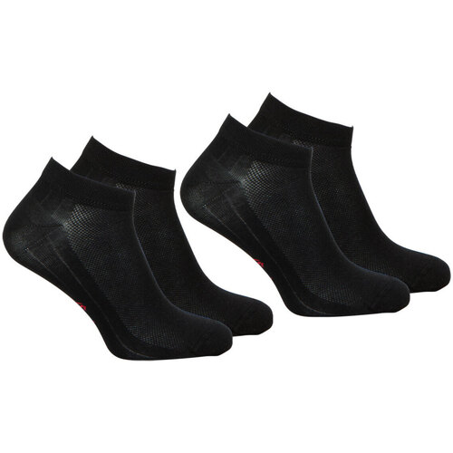 Sous-vêtements Homme Chaussettes Eminence Lot de 2 paires de socquettes homme Coton Peigné Noir