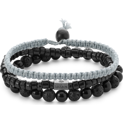 Montres & Bijoux Homme Bracelets Lucleon Naturalis Noir