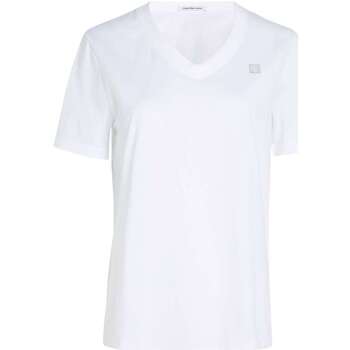 Vêtements Femme T-shirts manches courtes Calvin Klein Jeans 160977VTAH24 Blanc