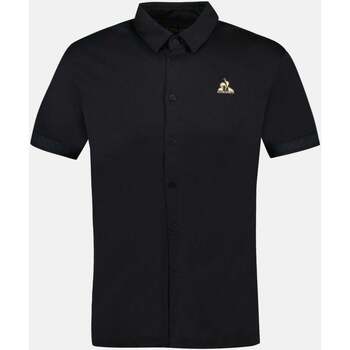 Vêtements Homme Chemises manches longues Le Coq Sportif Chemise manches courtes Homme Noir